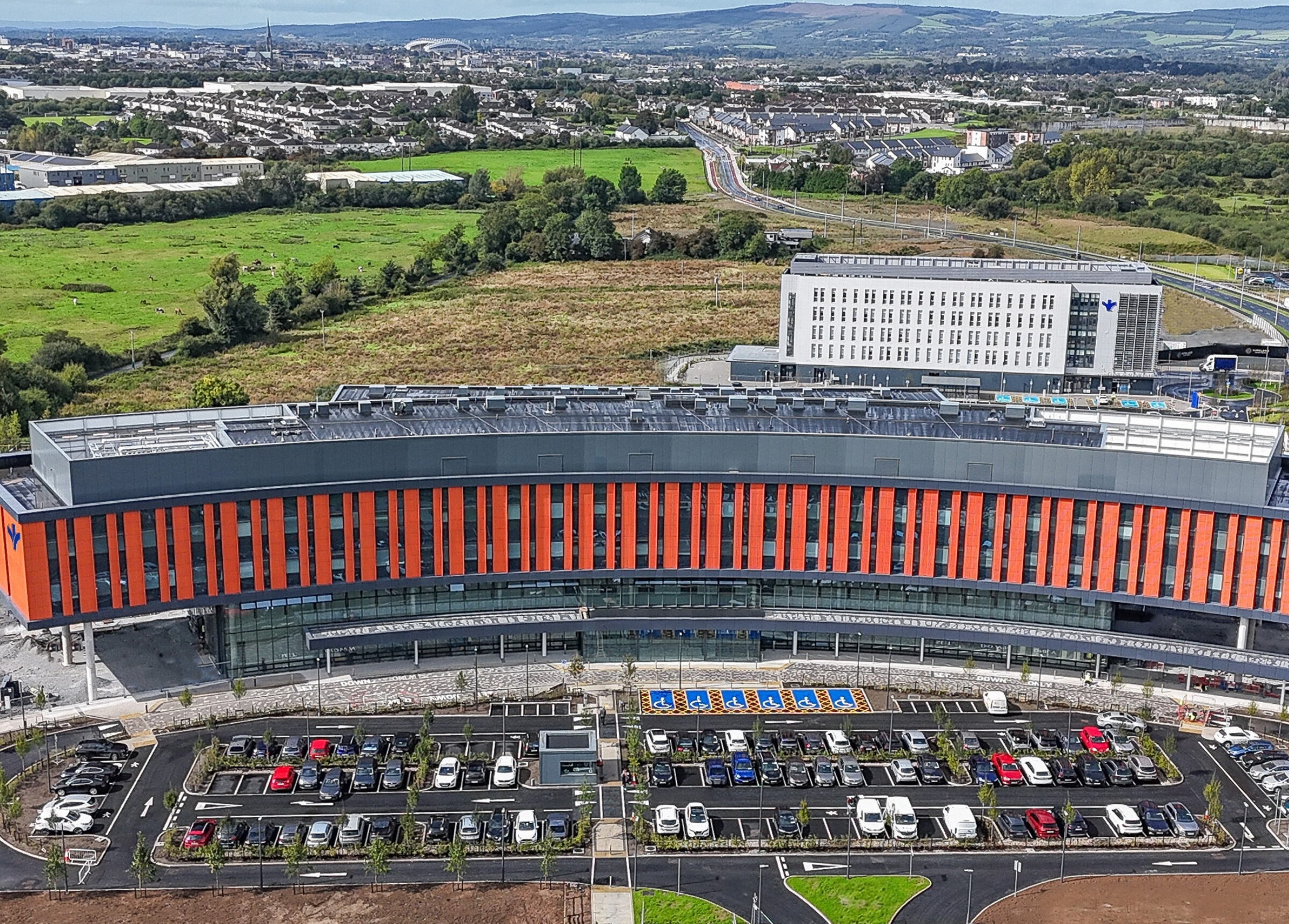 Aerial view of the new Bon Secours Hospital Limerick